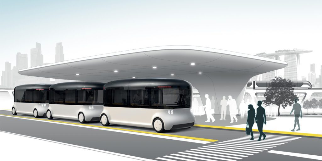 Tak by mohly vypadat autonomní autobusy v blízké budoucnosti 