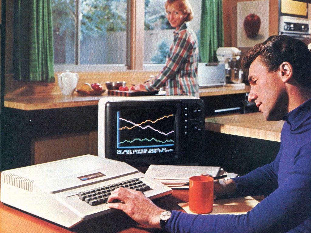 Dobová reklama na Apple II (kredit Apple)