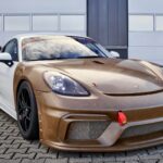 Udržitelnou alternativou k uhlíkovým vláknům je materiál Amplitex od švýcarské společnosti Bcomp. Porsche ho testuje u svých závodních aut. (foto Porsche)