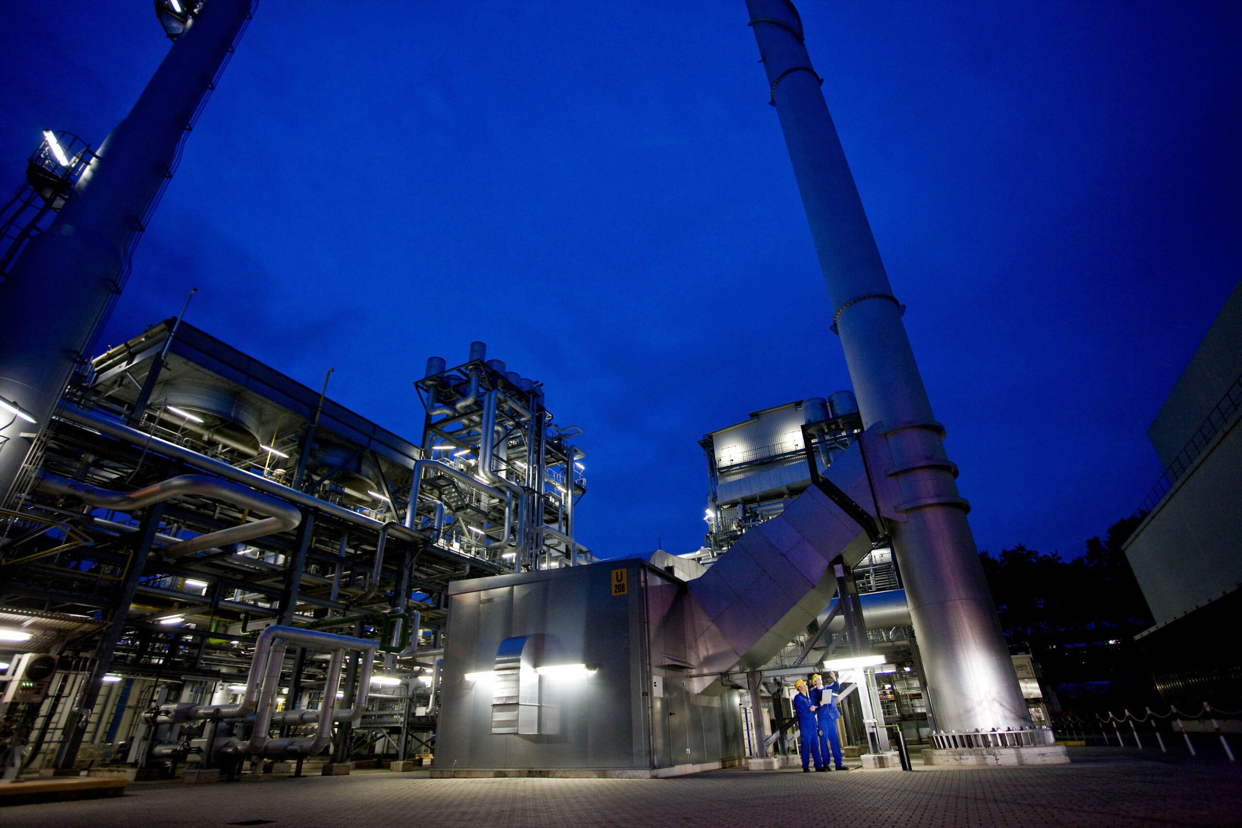 Výroba vodíku v areálu společnosti BASF (Kredit: BASF)