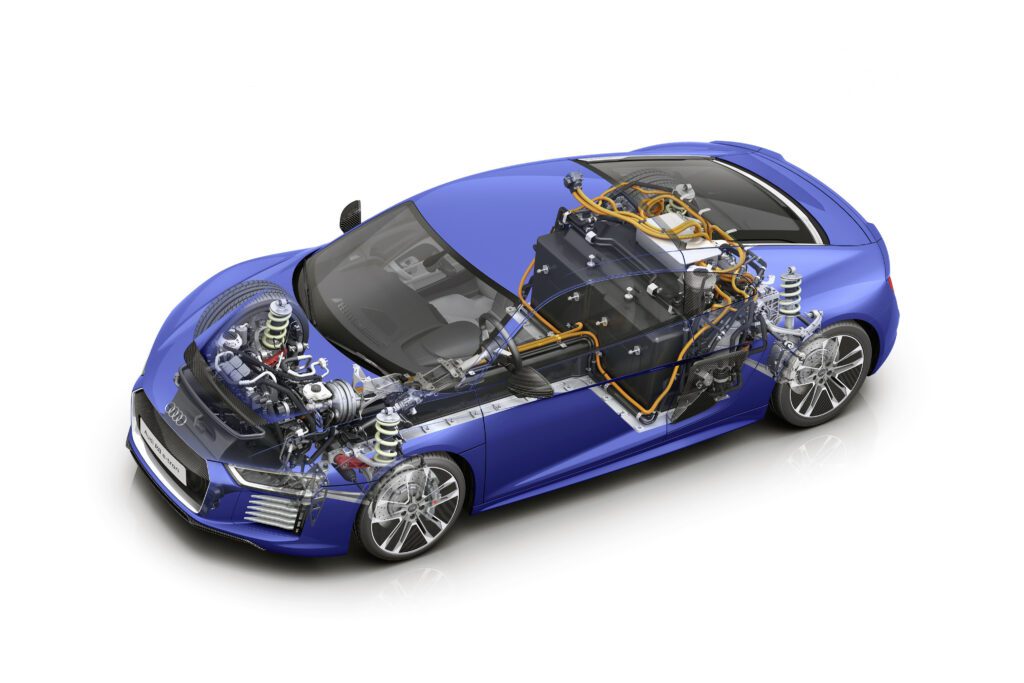 Čistě elektrického Audi R8 e-tron vzniklo v letech 2015 až 2016 necelých sto kusů. foto: Audi